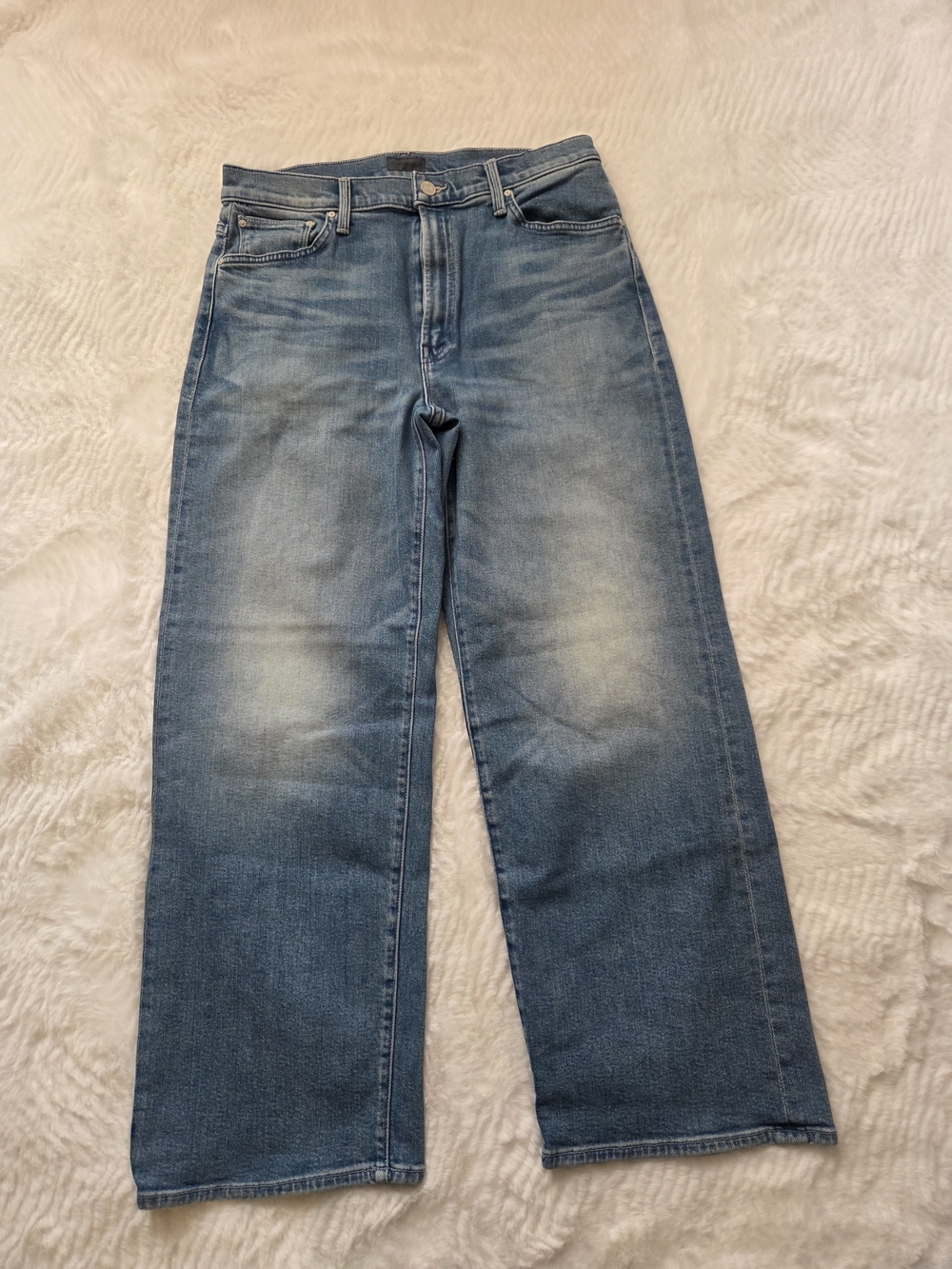 MOTHER  The Dodger FloodLight Blue Denim Jeans Sz 28x27"